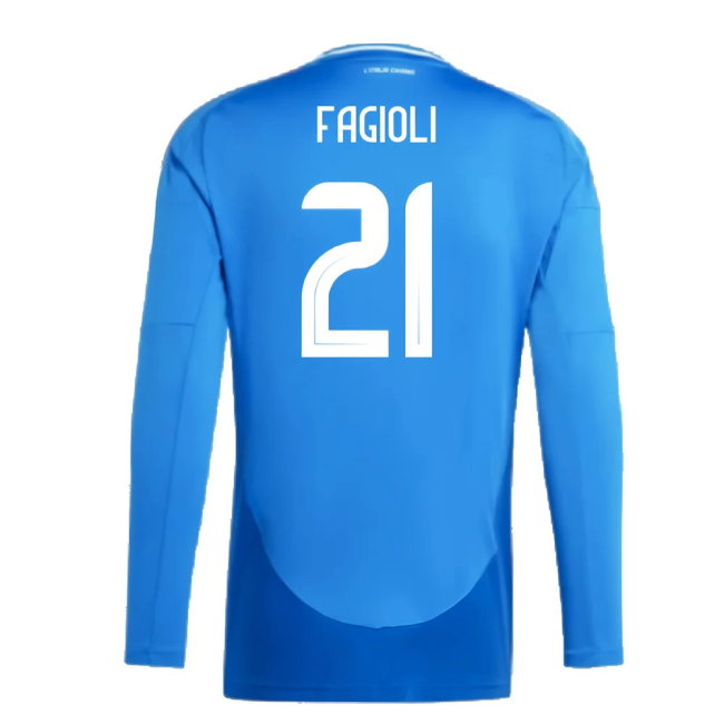 2024-2025 Italy Long Sleeve Home Shirt (FAGIOLI 21)