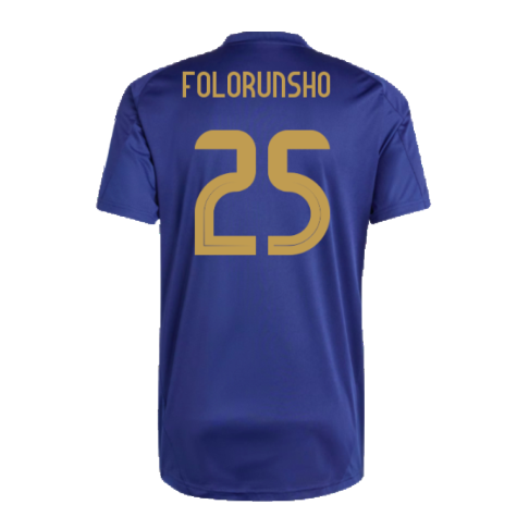 2024-2025 Italy Training Jersey (Navy) (FOLORUNSHO 25)