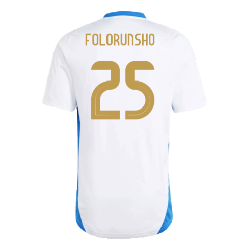 2024-2025 Italy Training Tee (White) (FOLORUNSHO 25)
