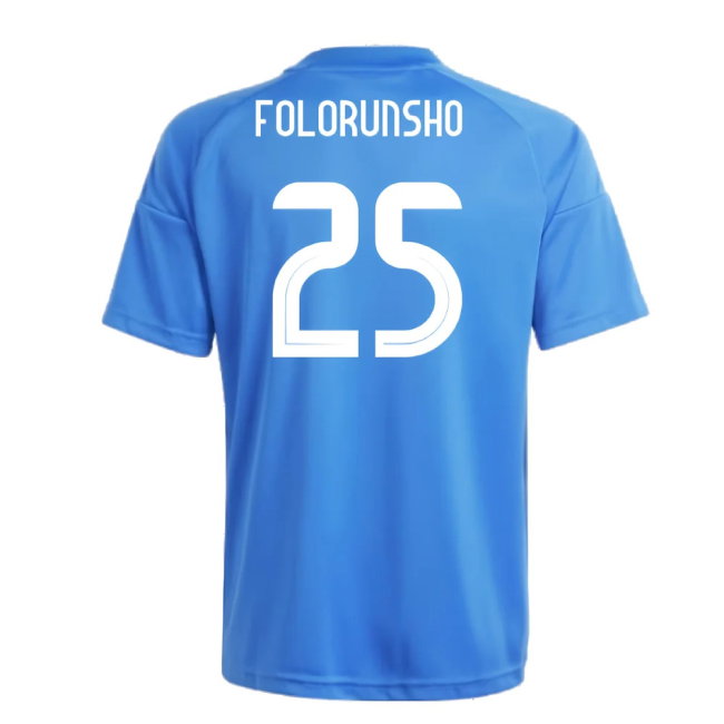 2024-2025 Italy Home Fan Jersey (Kids) (FOLORUNSHO 25)