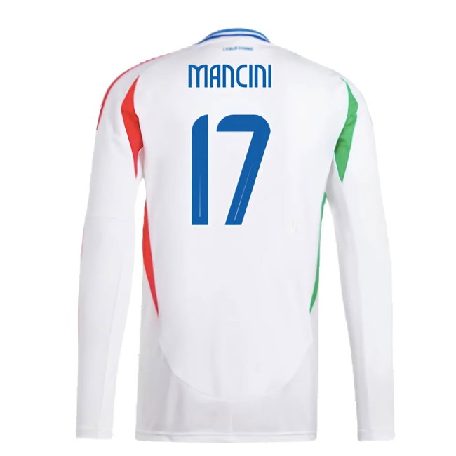 2024-2025 Italy Long Sleeve Away Shirt (MANCINI 17)