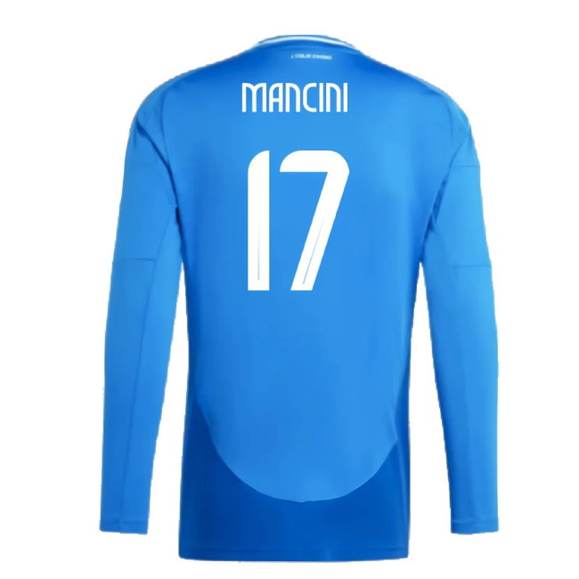 2024-2025 Italy Long Sleeve Home Shirt (MANCINI 17)