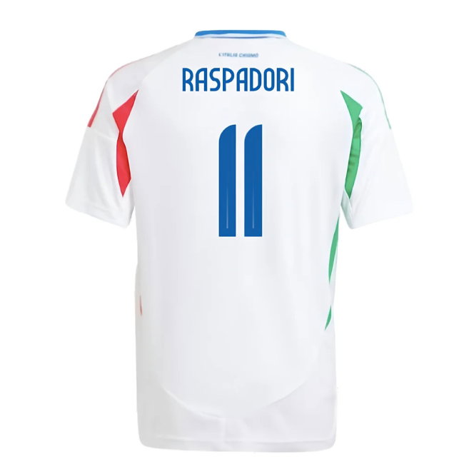 2024-2025 Italy Away Shirt (Kids) (RASPADORI 11)