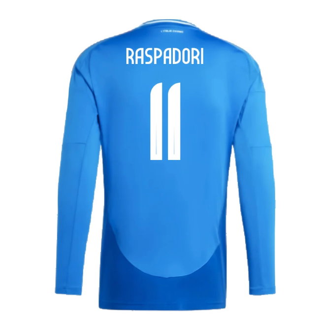 2024-2025 Italy Long Sleeve Home Shirt (RASPADORI 11)