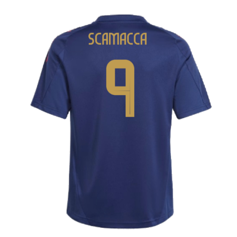 2024-2025 Italy Training Jersey (Navy) - Kids (SCAMACCA 9)