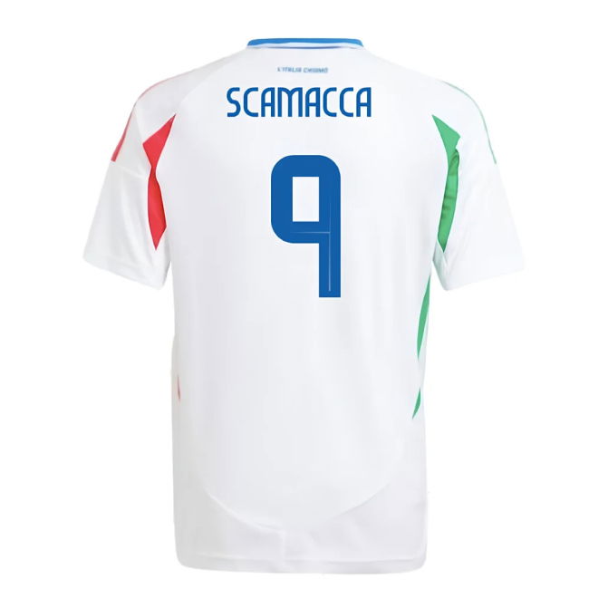 2024-2025 Italy Away Shirt (Kids) (SCAMACCA 9)