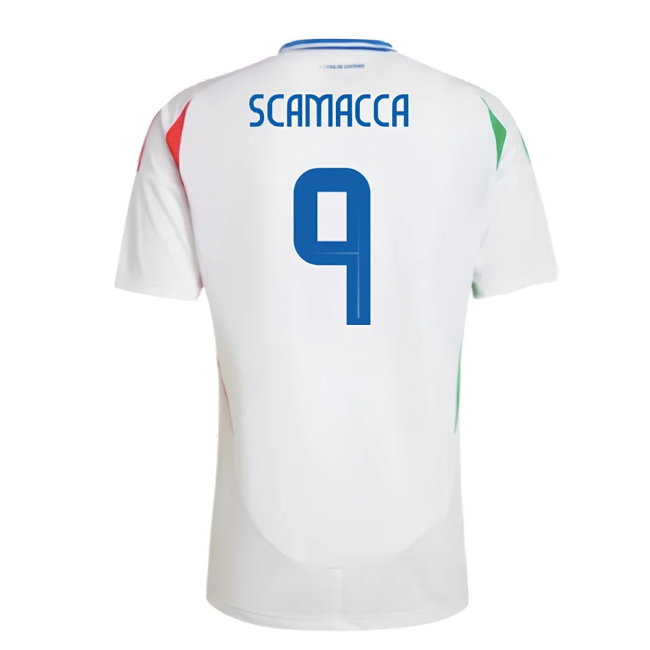 2024-2025 Italy Away Shirt (SCAMACCA 9)