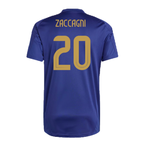 2024-2025 Italy Training Jersey (Navy) (ZACCAGNI 20)