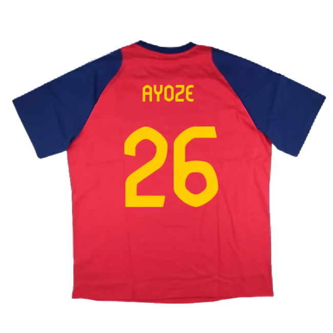2024-2025 Spain Training Tee (Red) (Ayoze 26)