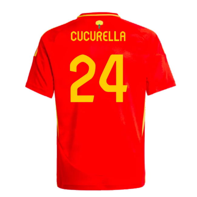 2024-2025 Spain Home Shirt (Kids) (Cucurella 24)