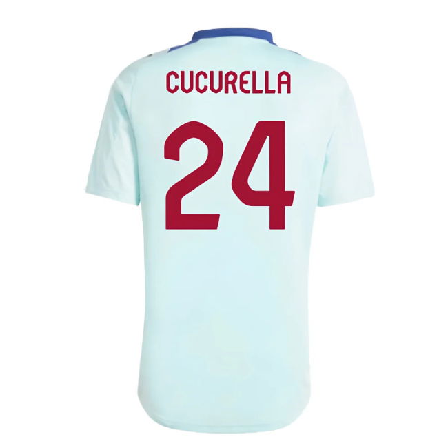 2024-2025 Spain Training Jersey (Halo Mint) (Cucurella 24)