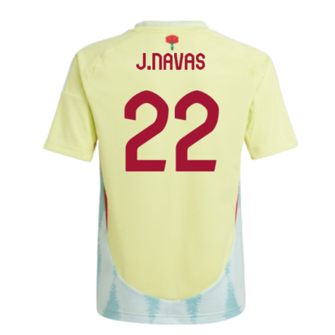 2024-2025 Spain Away Shirt (Kids) (J.Navas 22)