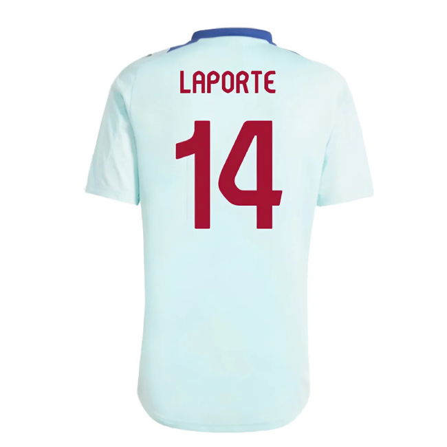 2024-2025 Spain Training Jersey (Halo Mint) (Laporte 14)