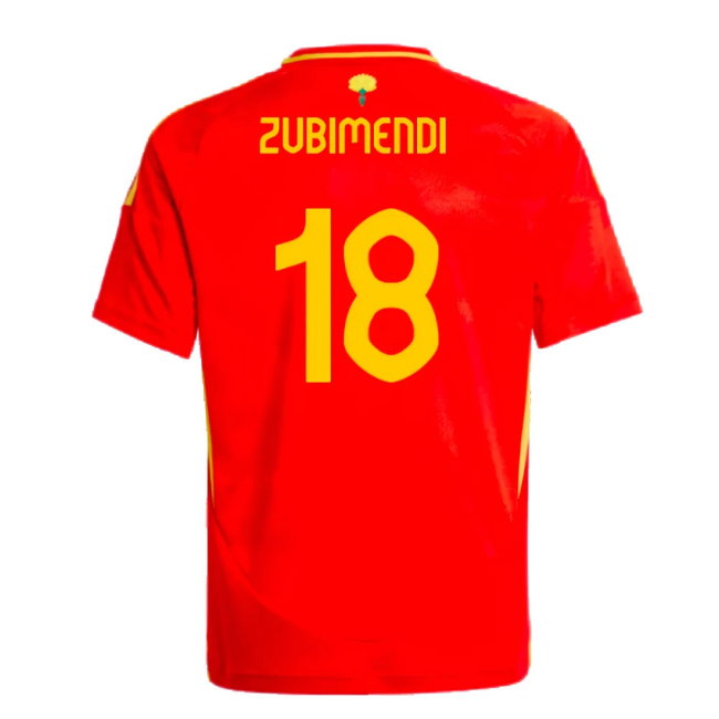 2024-2025 Spain Home Shirt (Kids) (Zubimendi 18)
