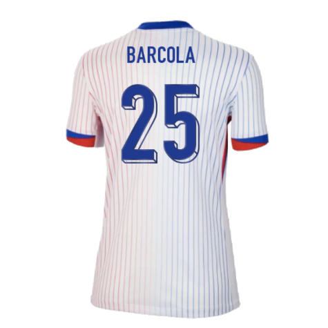 2024-2025 France Away Shirt (Womens) (Barcola 25)