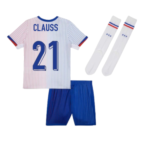 2024-2025 France Away Little Boys Mini Kit (Clauss 21)