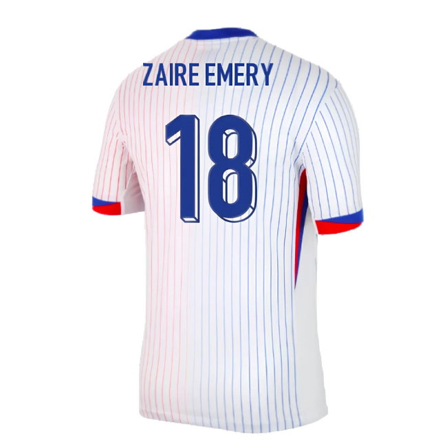 2024-2025 France Away Shirt (Zaire Emery 18)