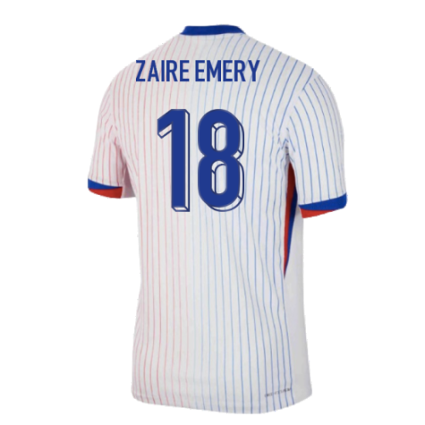 2024-2025 France Away Dri-ADV Match Shirt (Zaire Emery 18)