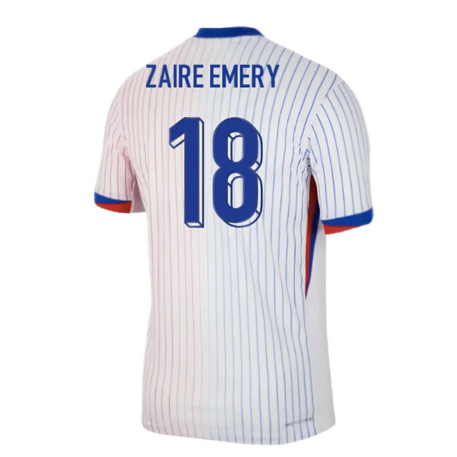 2024-2025 France Away Dri-ADV Match Shirt (Zaire Emery 18)