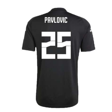2024-2025 Germany Pre-Match Shirt (Black) (Pavlovic 25)