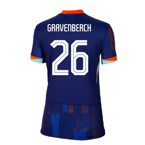 2024-2025 Netherlands Away Shirt (Womens) (Gravenberch 26)