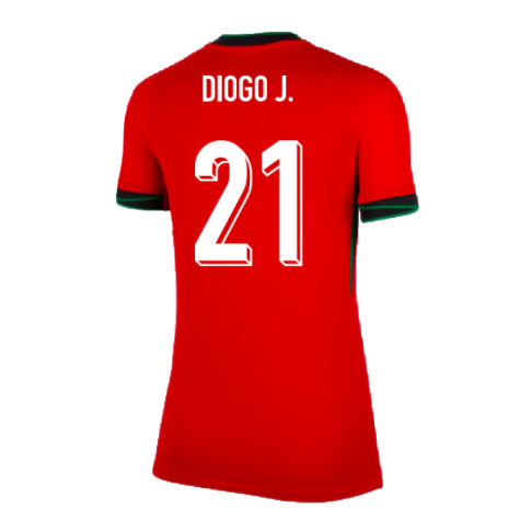2024-2025 Portugal Home Shirt (Womens) (Diogo J. 21)