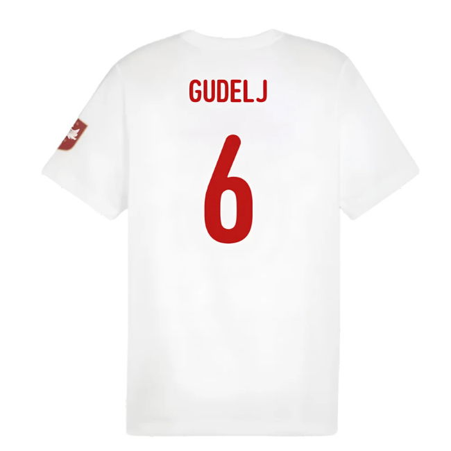 2024-2025 Serbia FtblIcons Tee (White) (Gudelj 6)