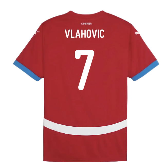 2024-2025 Serbia Home Shirt (Vlahovic 7)