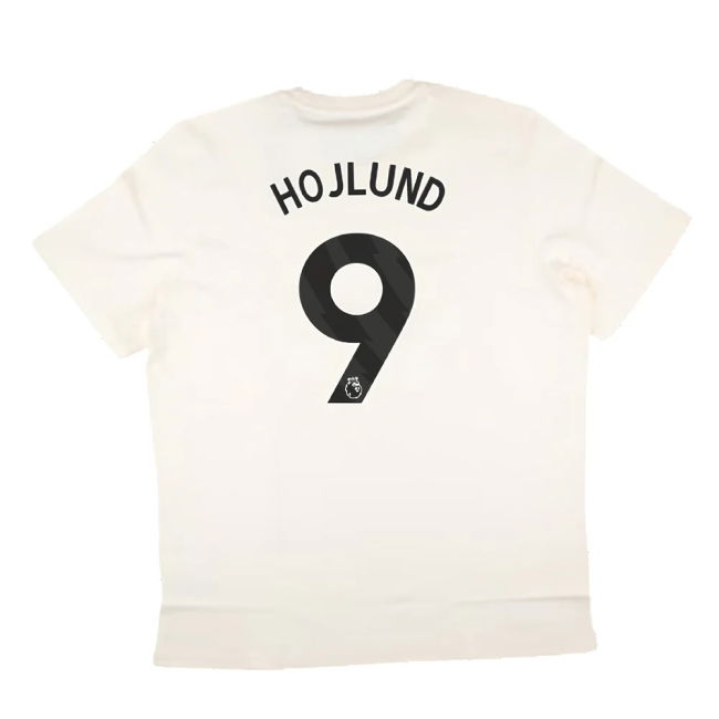 2024-2025 Man Utd SZN Graphic Tee (Cream White) (Hojlund 9)