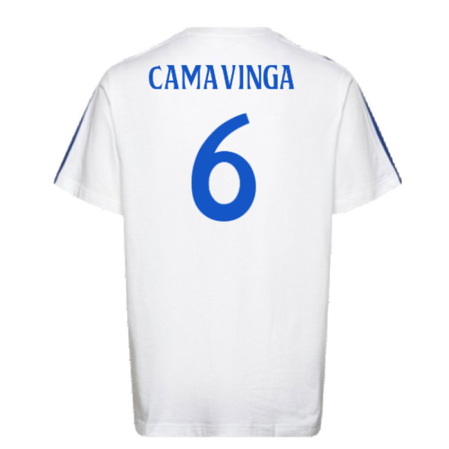 2024-2025 Real Madrid DNA Tee (White) (Camavinga 6)