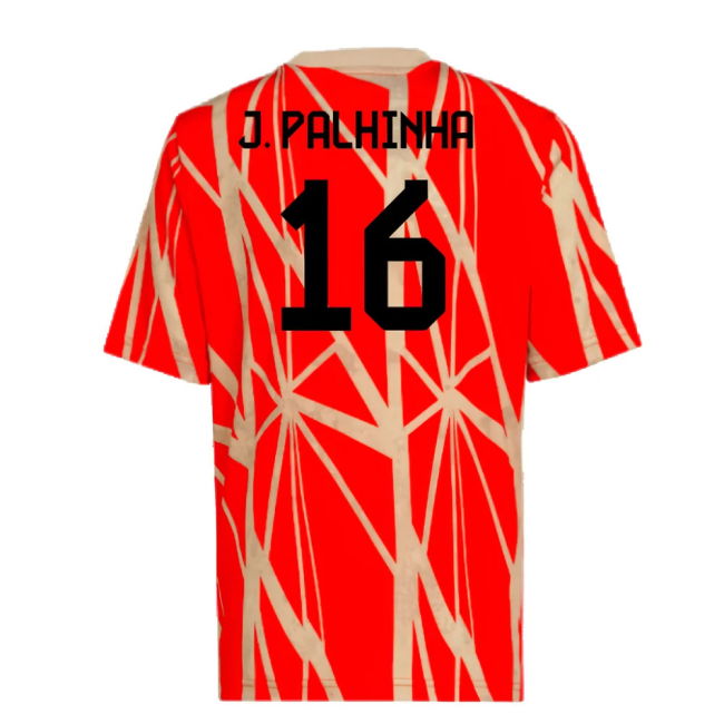 2024-2025 Bayern Munich Pre-Match Shirt (Red) (J. Palhinha 16)