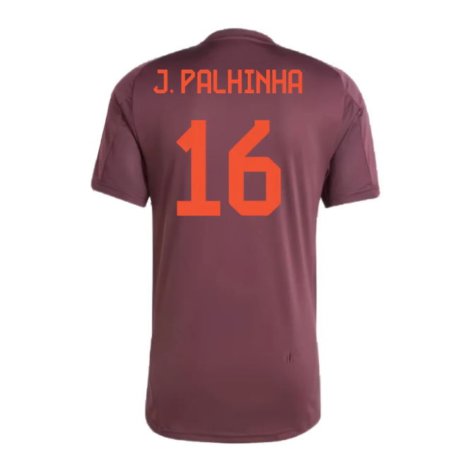 2024-2025 Bayern Munich Training Shirt (Shadow Maroon) (J. Palhinha 16)