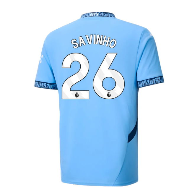 2024-2025 Man City Home Shirt (Savinho 26)