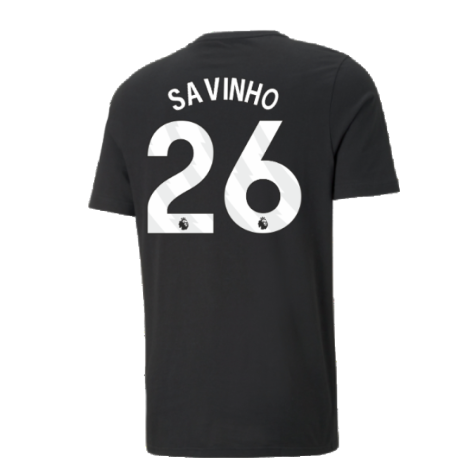 2024-2025 Man City ESS Tee (Black) (Savinho 26)