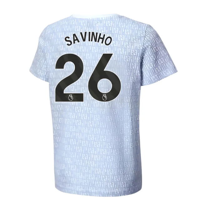 2024-2025 Man City ftblCulture Tee AOP (Light Blue) (Savinho 26)