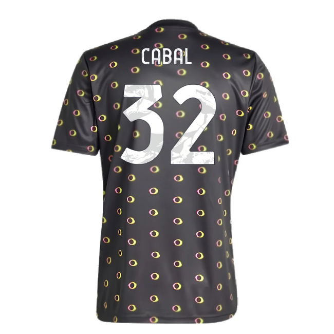 2024-2025 Juventus Pre-Match Shirt (Black) (Cabal 32)