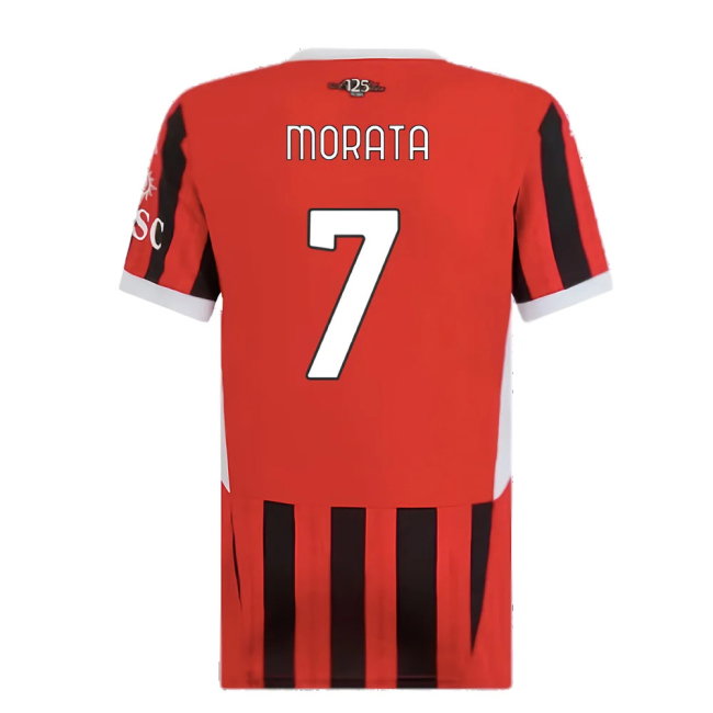 2024-2025 AC Milan Home Shirt (Womens) (Morata 7)