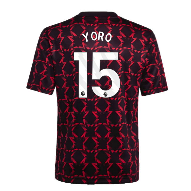2024-2025 Man Utd Pre-Match Shirt (Black) - Kids (Yoro 15)
