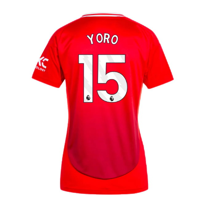 2024-2025 Man Utd Home Shirt (Womens) (Yoro 15)