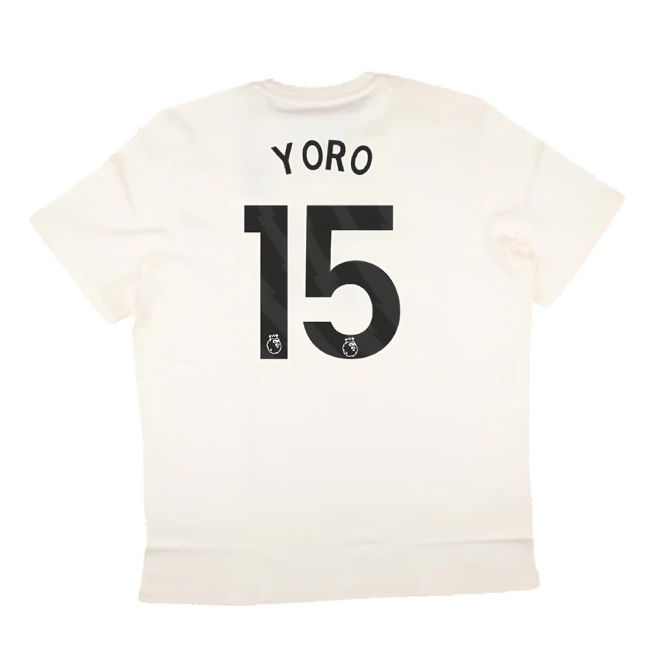 2024-2025 Man Utd SZN Graphic Tee (Cream White) (Yoro 15)