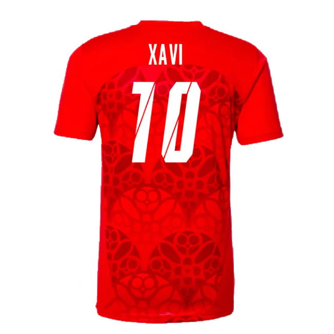 2024-2025 Red Bull Leipzig Pre-Match Shirt (Red) (Xavi 10)