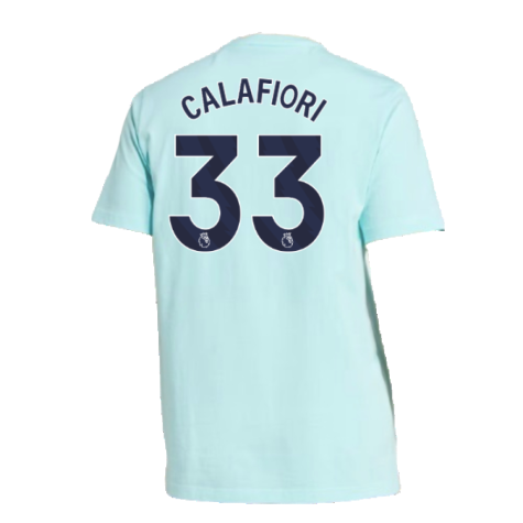 2024-2025 Arsenal Seasonal Tee (Clear Aqua) (Calafiori 33)