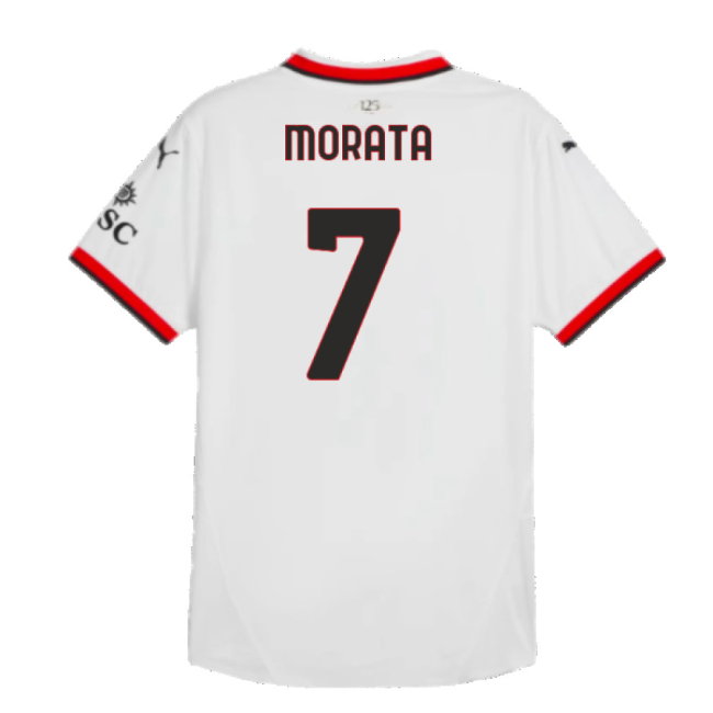 2024-2025 AC Milan Away Authentic Shirt (Morata 7)