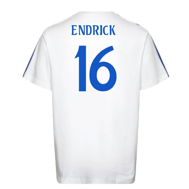 2024-2025 Real Madrid DNA Tee (White) (Endrick 16)