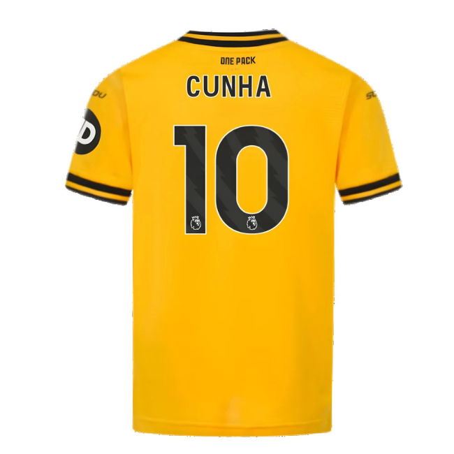 2024-2025 Wolves Home Shirt (Kids) (Cunha 10)