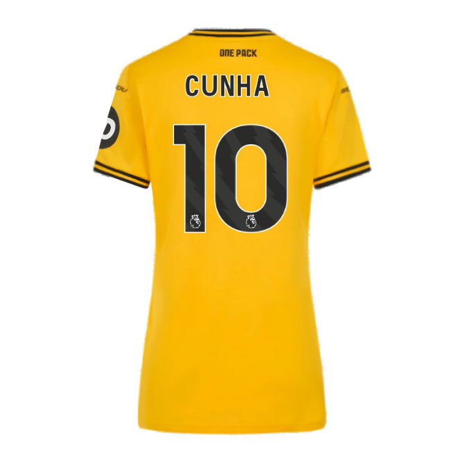 2024-2025 Wolves Home Shirt (Womens) (Cunha 10)