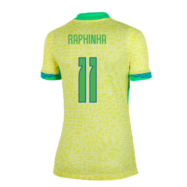 2024-2025 Brazil Home Shirt (Womens) (Raphinha 11)