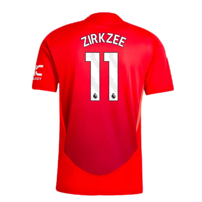 2024-2025 Man Utd Authentic Home Shirt (Zirkzee 11)