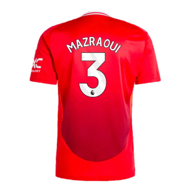 2024-2025 Man Utd Home Shirt (Mazraoui 3)