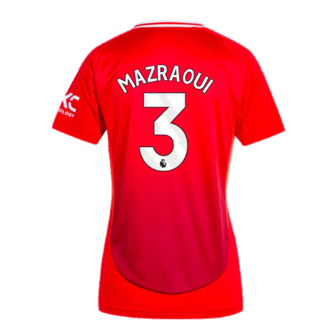 2024-2025 Man Utd Home Shirt (Womens) (Mazraoui 3)